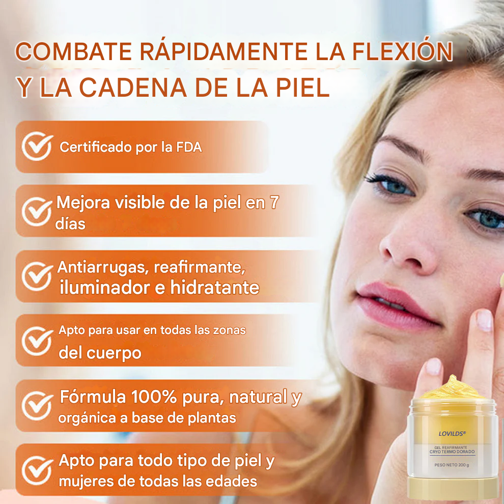 Crema de masaje reafirmante Burn Gold LOVILDS®