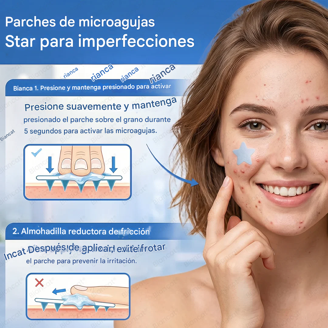 Parches de microagujas 2 en 1 MicroHydro de Biancat®