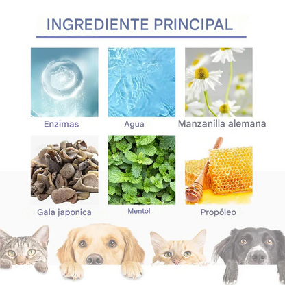 Spray limpiador dental para mascotas Natripaw