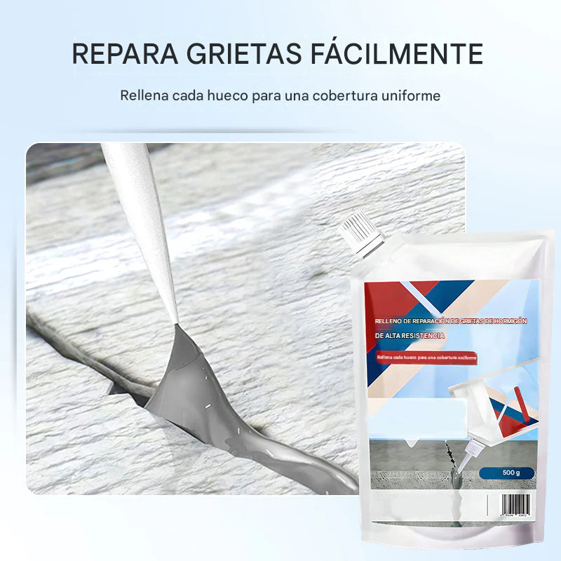Adhesivo de alta resistencia para la reparación de grietas en hormigón
