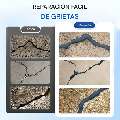 Adhesivo de alta resistencia para la reparación de grietas en hormigón