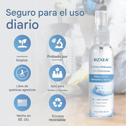 Spray antiácaros con bioenzimas