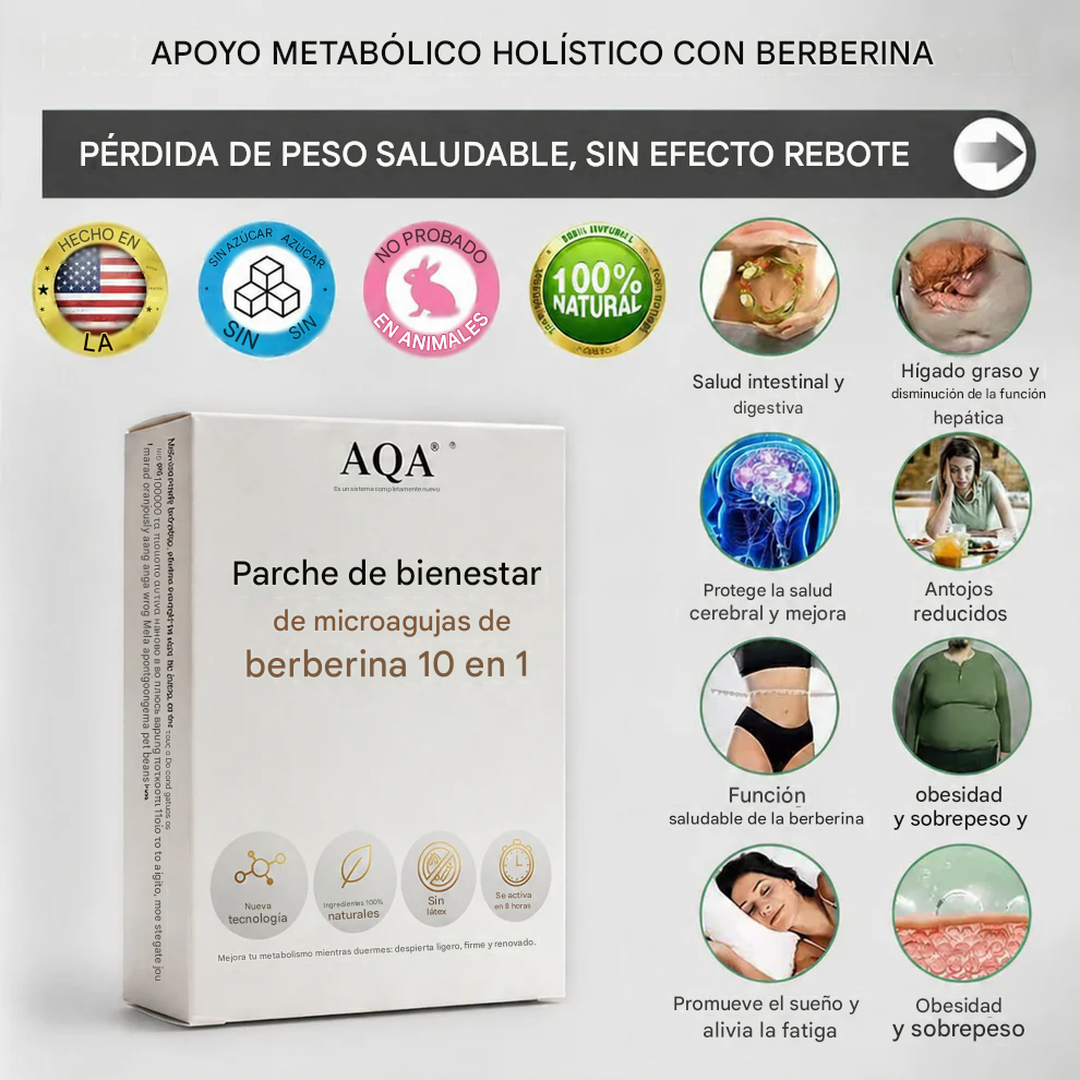 𝗠𝗼𝗿𝗶𝗻𝗴𝗮 & 𝗕𝗲𝗿𝗯𝗲𝗿𝗶𝗻𝗲 𝟭𝟬-𝗜𝗡-𝟭 Parche Nano Avanzado De Bienestar De Microagujas🩹