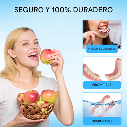 Prótesis dentales ajustables con sistema de fijación a presión