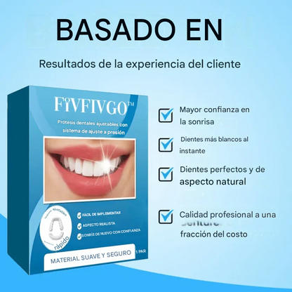 Prótesis dentales ajustables con sistema de fijación a presión