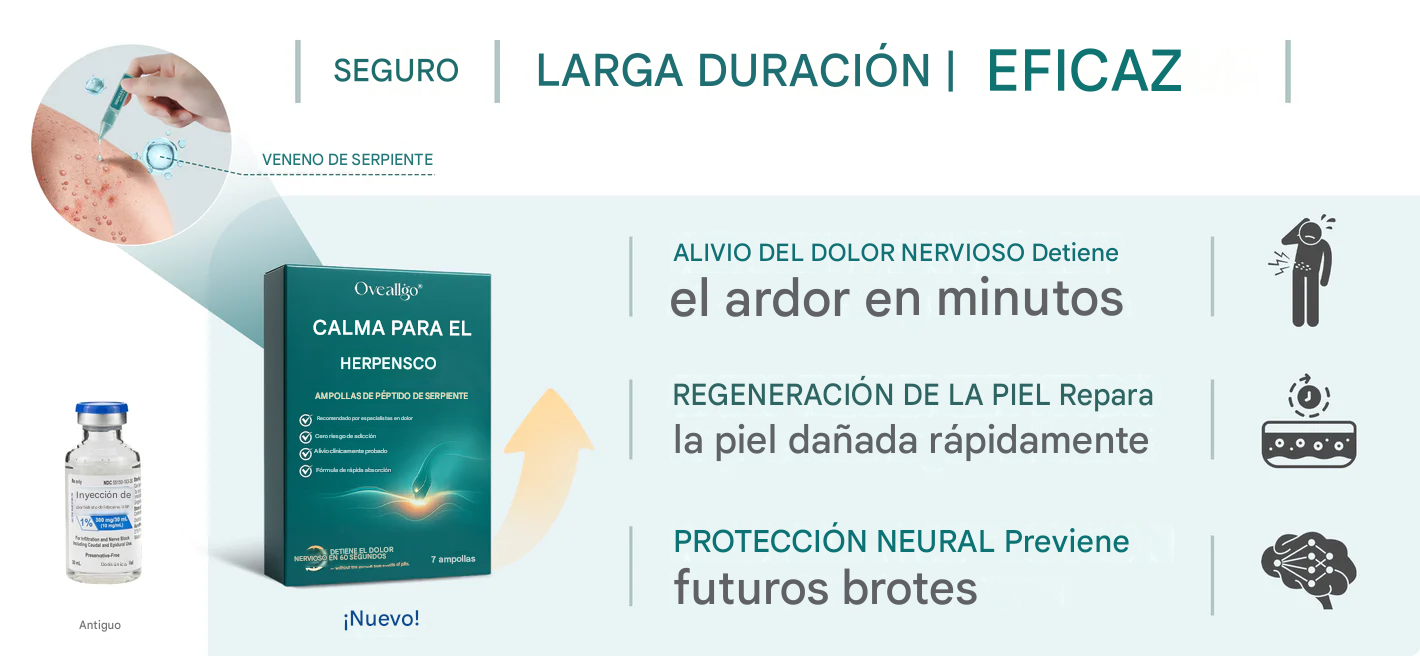 Ampollas de péptidos Calm Snake para herpes zóster