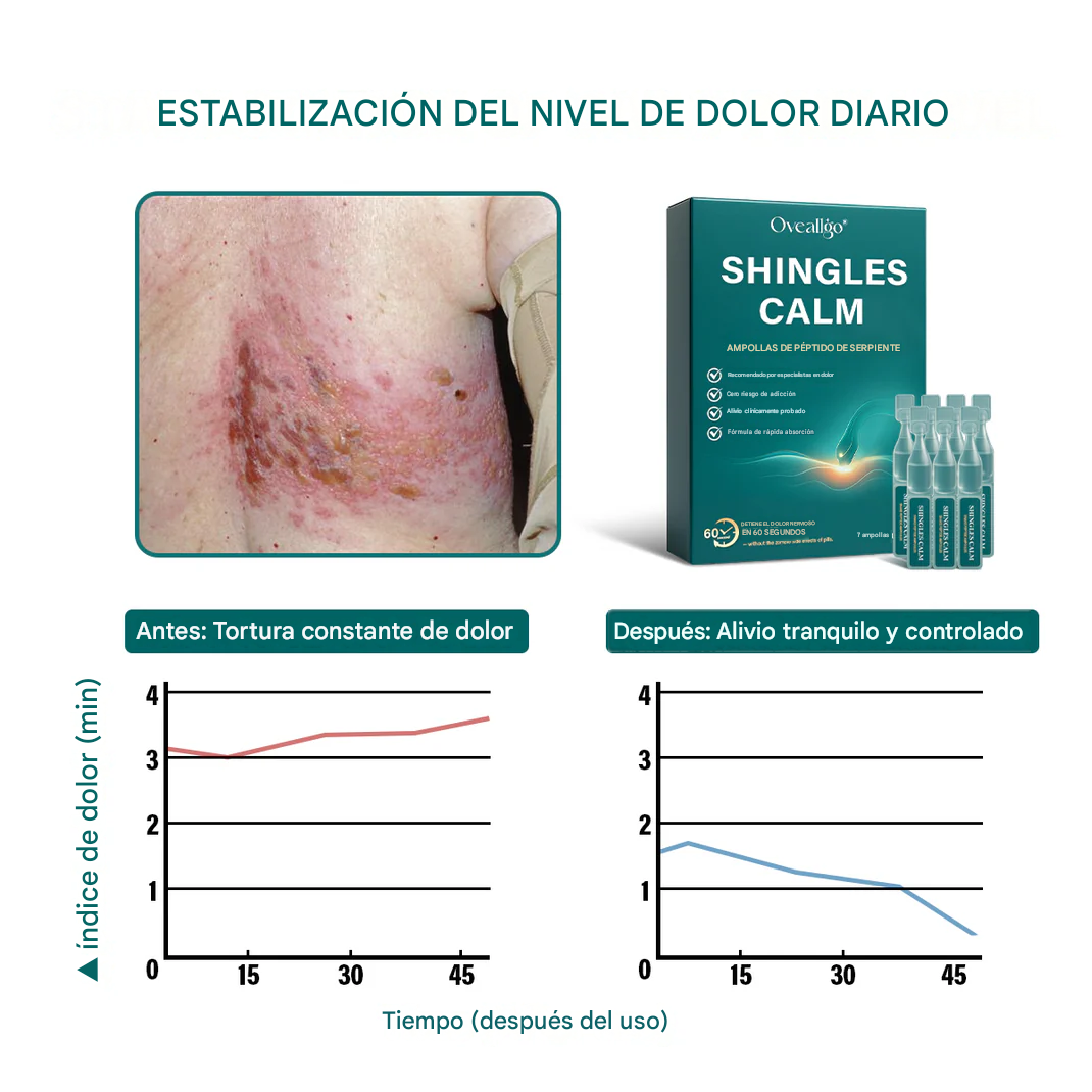 Ampollas de péptidos Calm Snake para herpes zóster