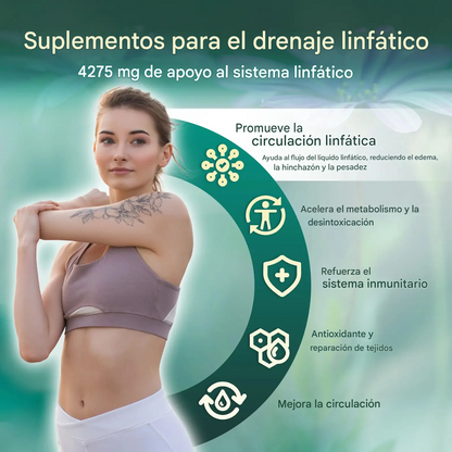 Favorece la circulación linfática, desintoxica y reduce la hinchazón