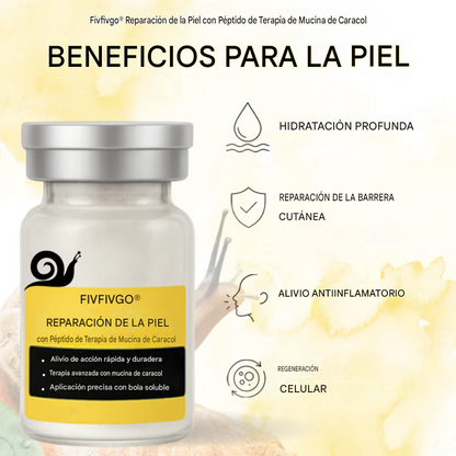 Reparación de la piel con péptido de mucina de caracol