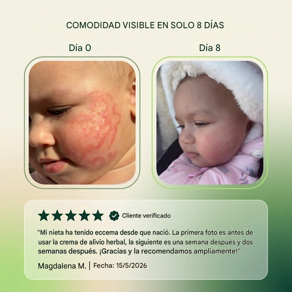 Crema herbal para el alivio de la psoriasis y el eczema