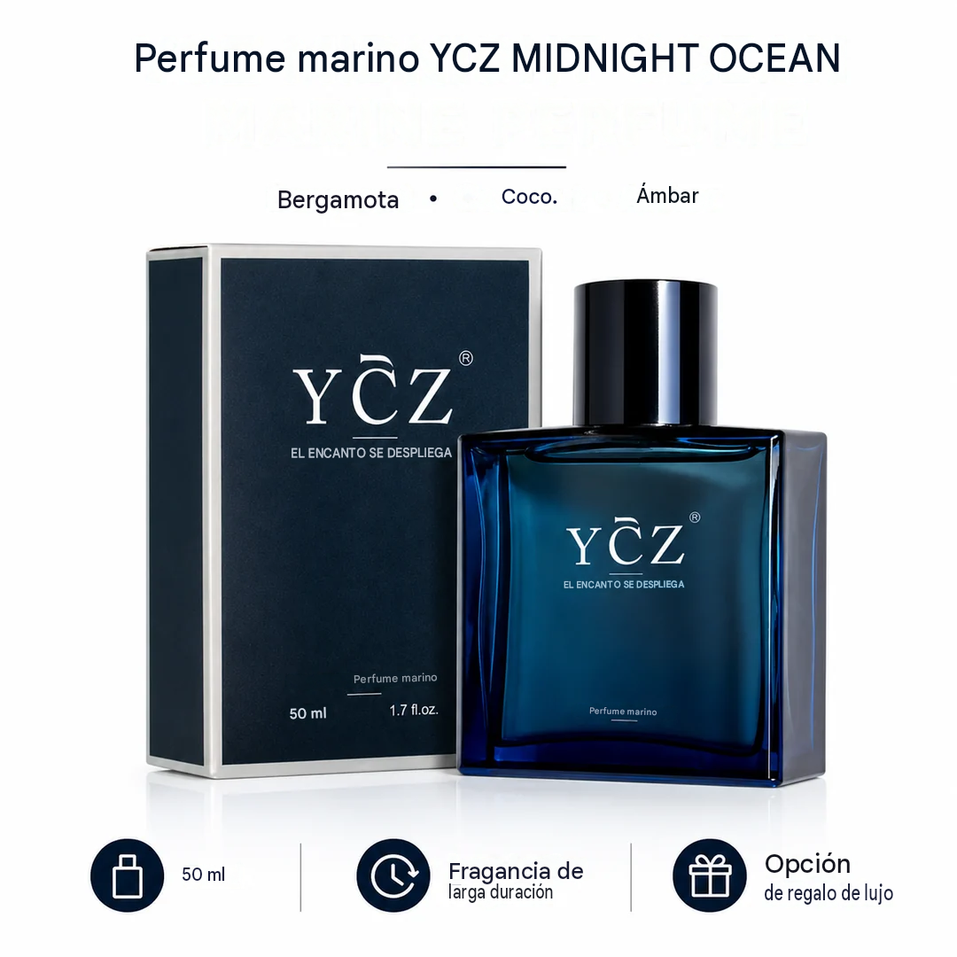 Perfume YCZ Midnight Ocean Ocean con feromonas masculinas.