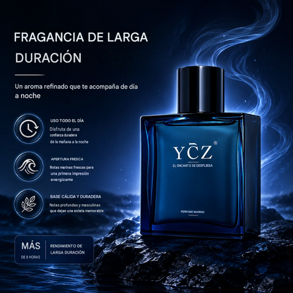 Perfume YCZ Midnight Ocean Ocean con feromonas masculinas.
