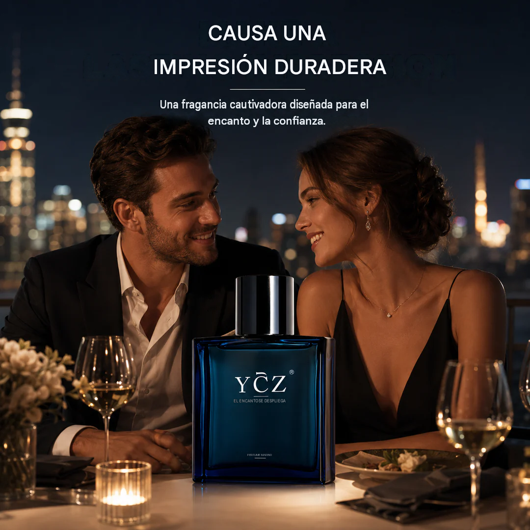 Perfume YCZ Midnight Ocean Ocean con feromonas masculinas.