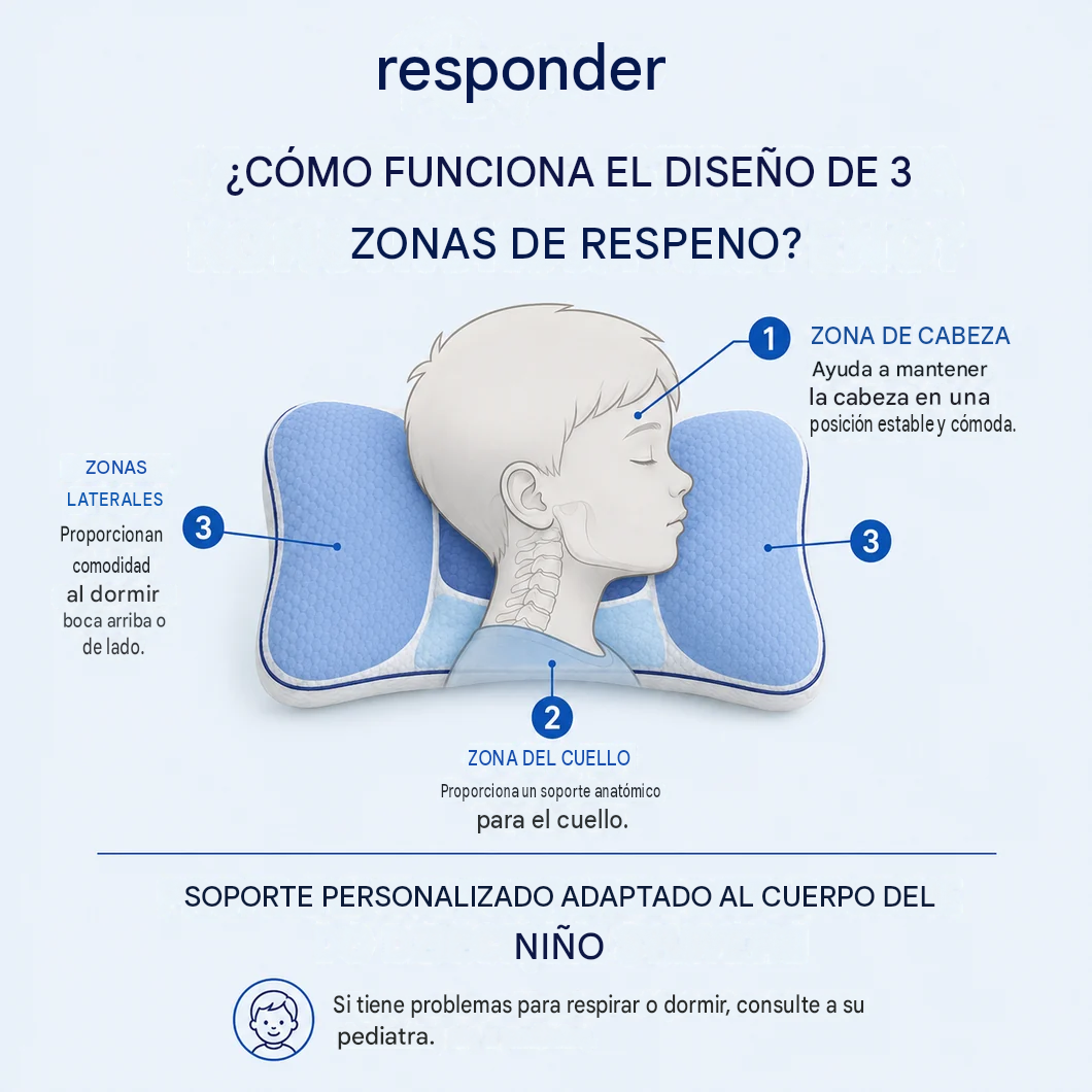 Respeno Peaceful Sleep™ – almohada anatómica para niños
