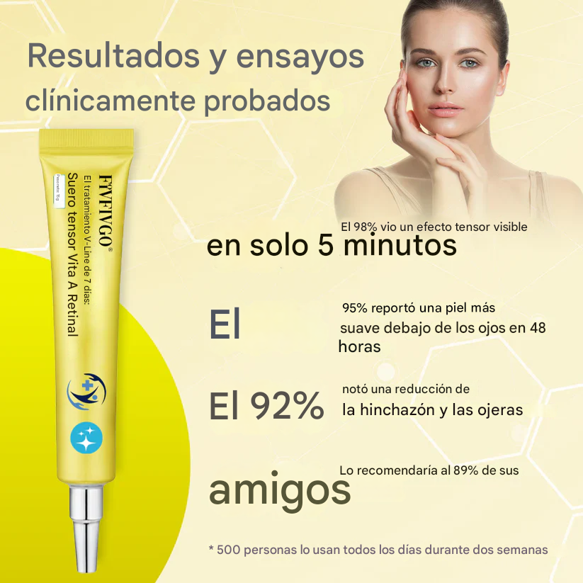 Fivfivgo® El tratamiento de 7 días para definir la línea V: Sérum reafirmante de retina Vita A
