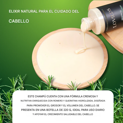 Champú de queratina hidrolizada con romero LOVILDS®