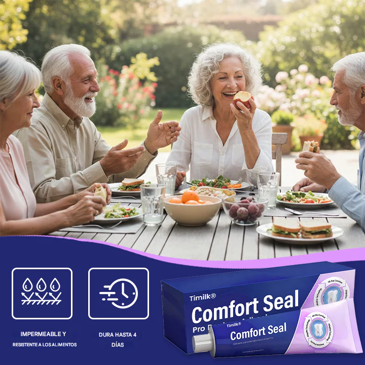 Adhesivo para dentaduras Timilk® Comfort Seal Pro 🦷💜 Certificado por la FDA