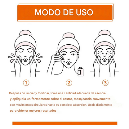 Brillo en 5 segundos: ¡Atenúa manchas e imperfecciones con esencia de vitamina C!