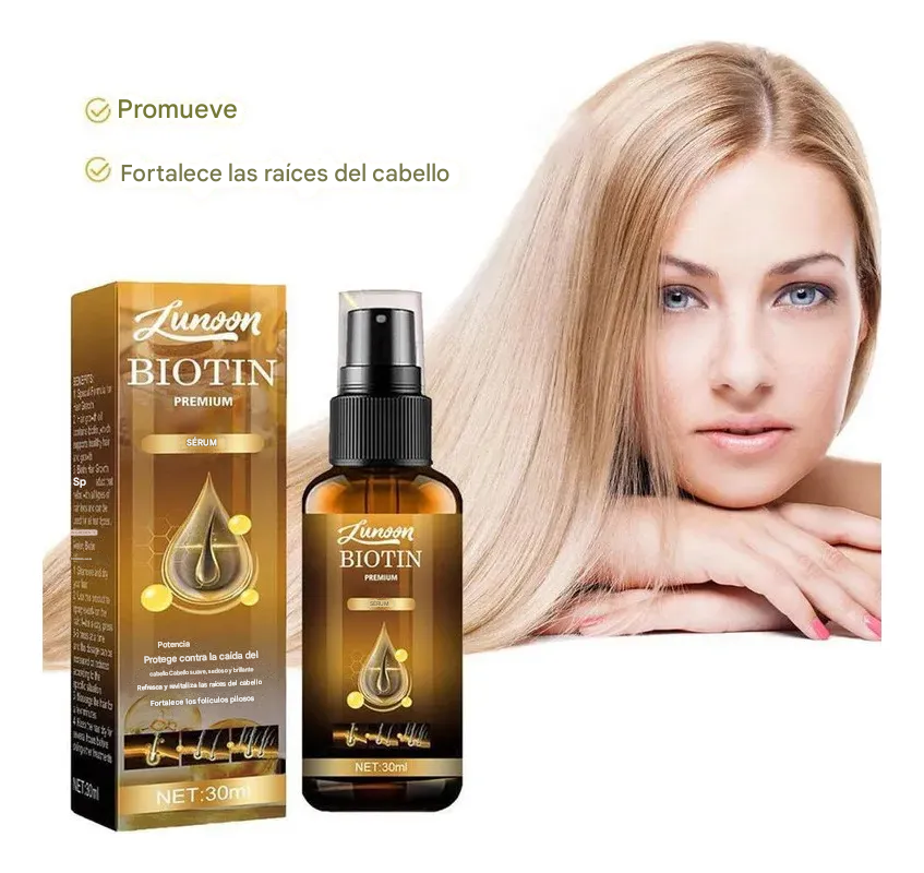 Spray de esencia para el crecimiento del cabello con biotina Fivfivgo™