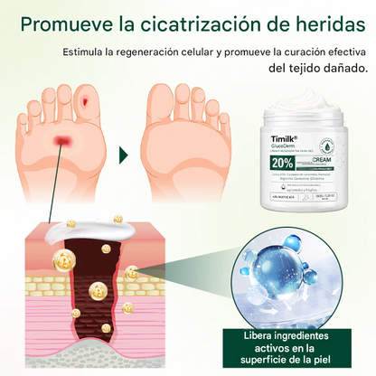 Crema regeneradora para pies GlucoDerm