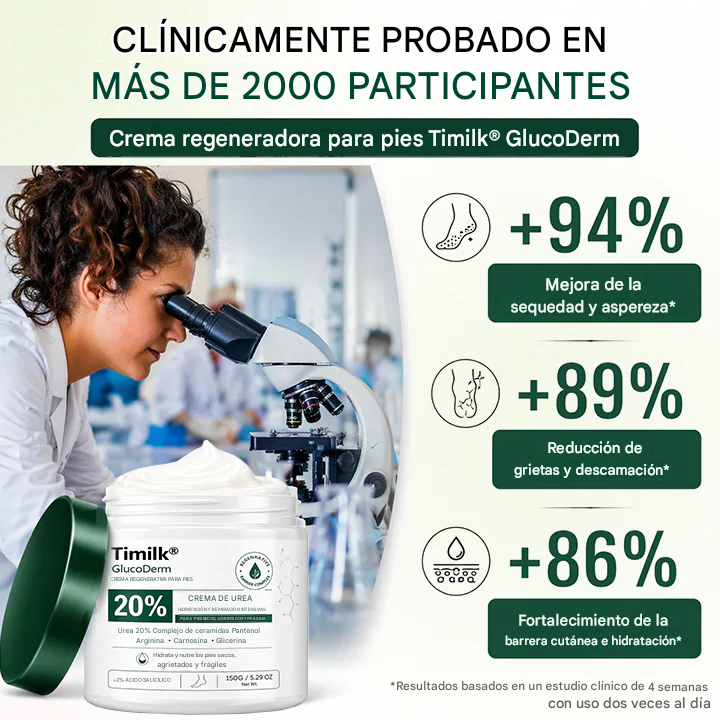 Crema regeneradora para pies GlucoDerm