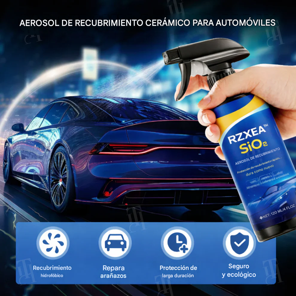 Brillo de exposición en 30 segundos | Spray de recubrimiento para automóviles SiO₂