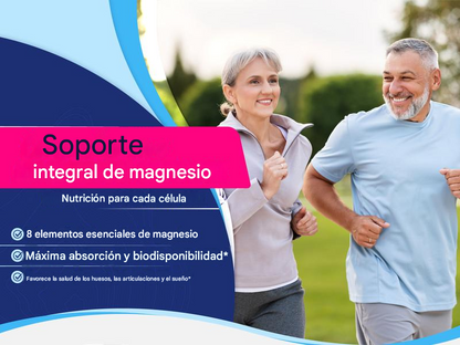 Complejo de magnesio 8, suplemento de magnesio esencial 1000 mg - A01