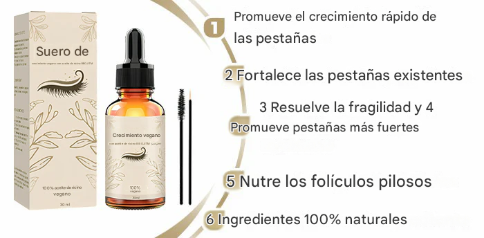 BBOJI™ Lash Luxe Suero Vegano para el Crecimiento de Pestañas con Aceite de Ricino