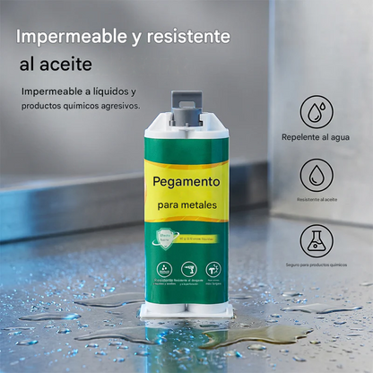 Pegamento reparador de metal AB de alta resistencia