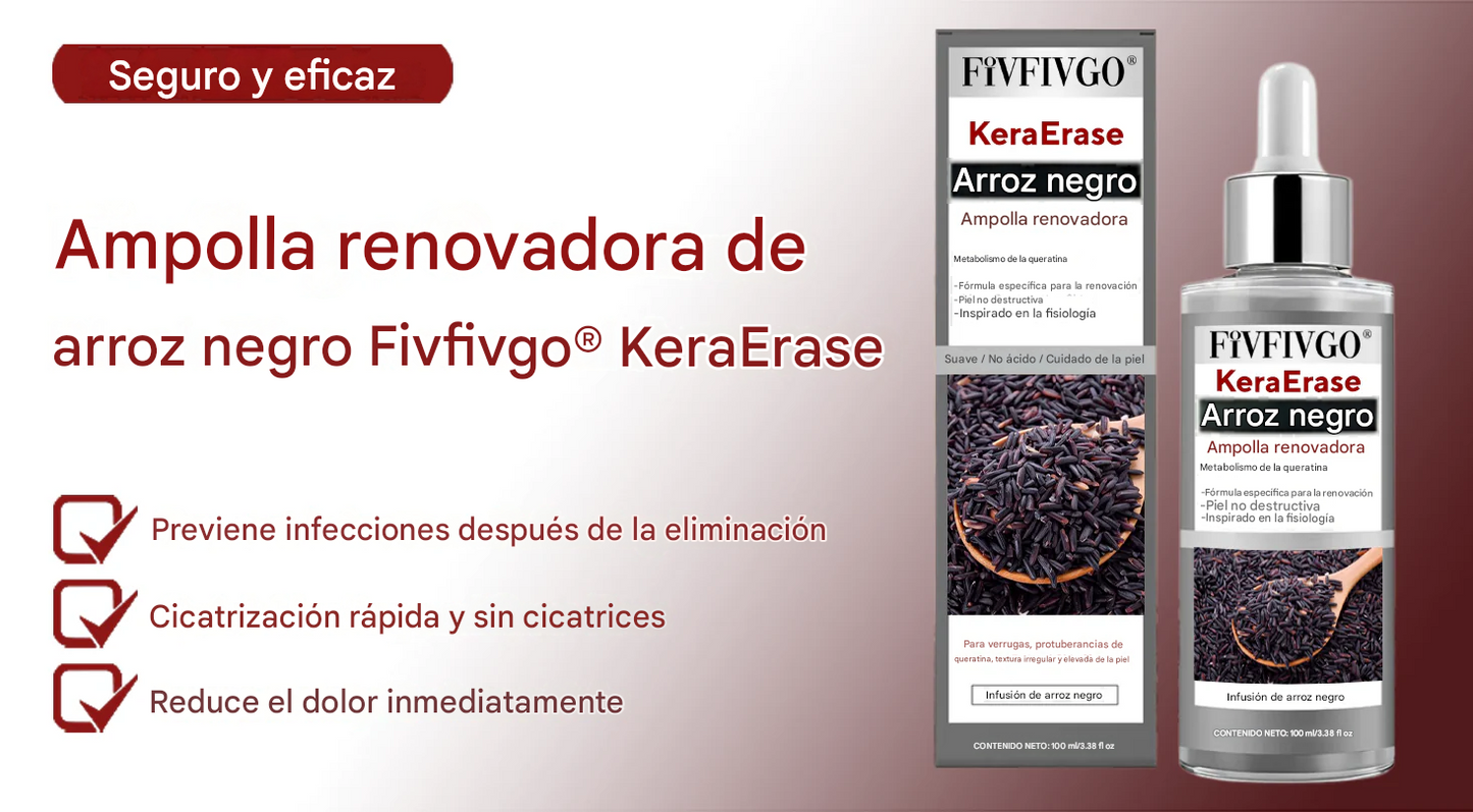 Ampolla renovadora de arroz negro KeraErase