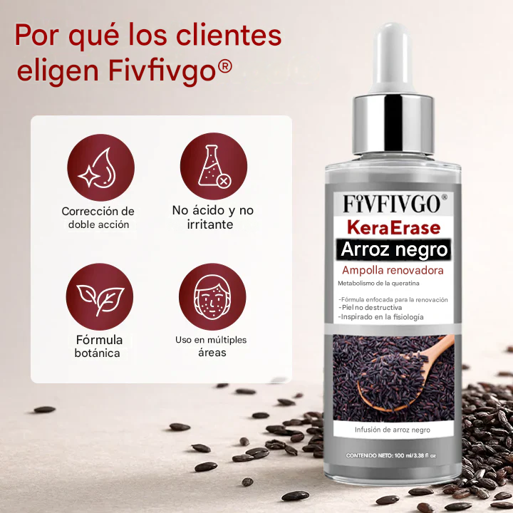 Ampolla renovadora de arroz negro KeraErase