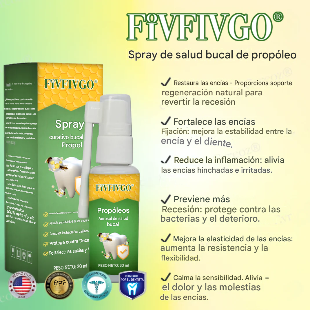Spray bucal con propóleo