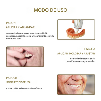Adhesivo termoplástico para prótesis dentales Gold