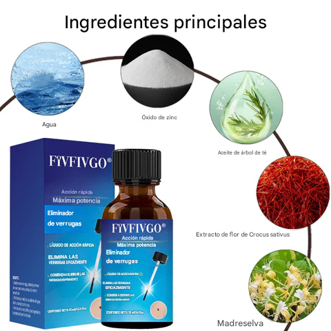 Removedor de verrugas de máxima potencia y acción rápida