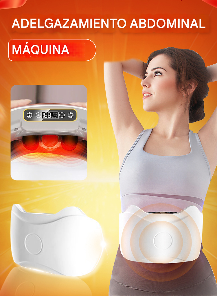 Masajeador abdominal inalámbrico eléctrico para quemar grasa y mejorar la digestión