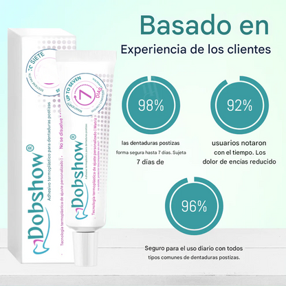 Adhesivo termoplástico para dentaduras postizas Dobshow®