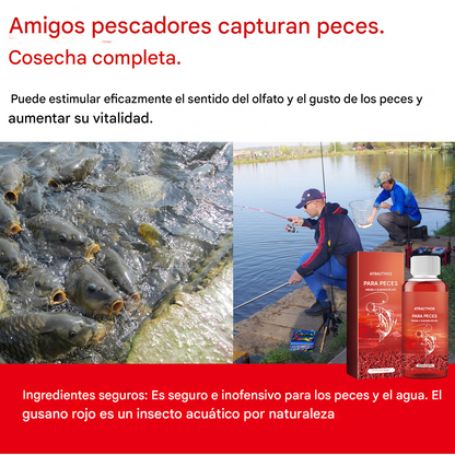 Cebo líquido para lombrices rojas