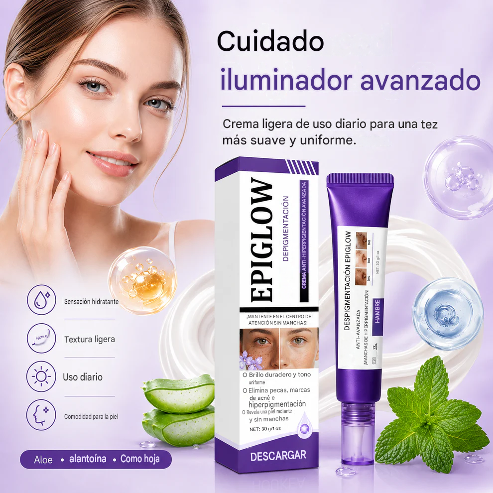 Atenúa la apariencia de pecas y manchas oscuras para un brillo más luminoso y uniforme.