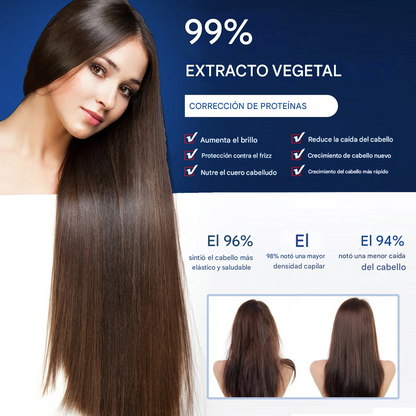 Crema alisadora de queratina para el cabello