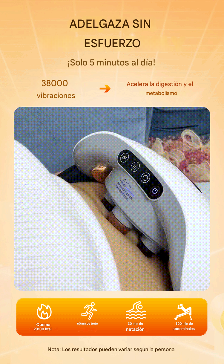 Masajeador abdominal inalámbrico eléctrico para quemar grasa y mejorar la digestión