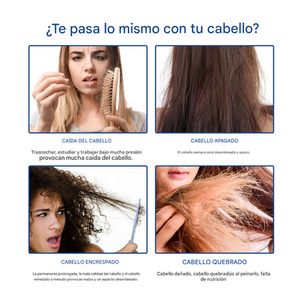 Crema alisadora de queratina para el cabello