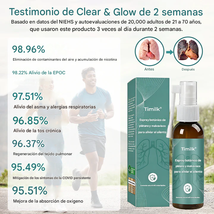 Spray botánico calmante para el aliento de plátano y malva