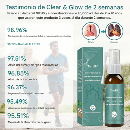 Spray botánico calmante para el aliento de plátano y malva