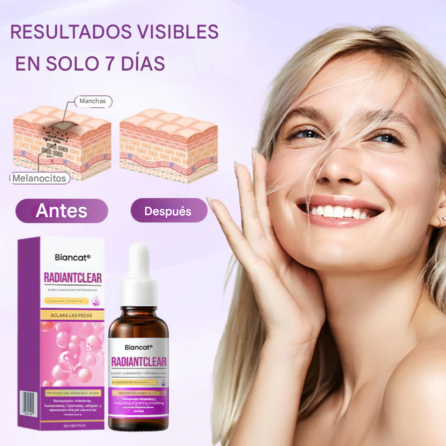 ¡PAGA 1 LLEVA 2! RadiantClear - Suero iluminador antiimperfecciones