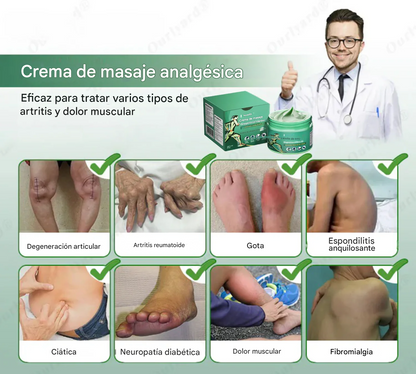 Crema para aliviar el dolor de masajes NovaRX® Advanced con magnesio y aceite de emú