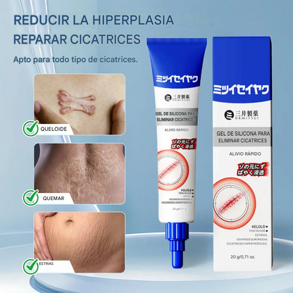 🔥 Gel avanzado de silicona para suavizar cicatrices y arrugas.
