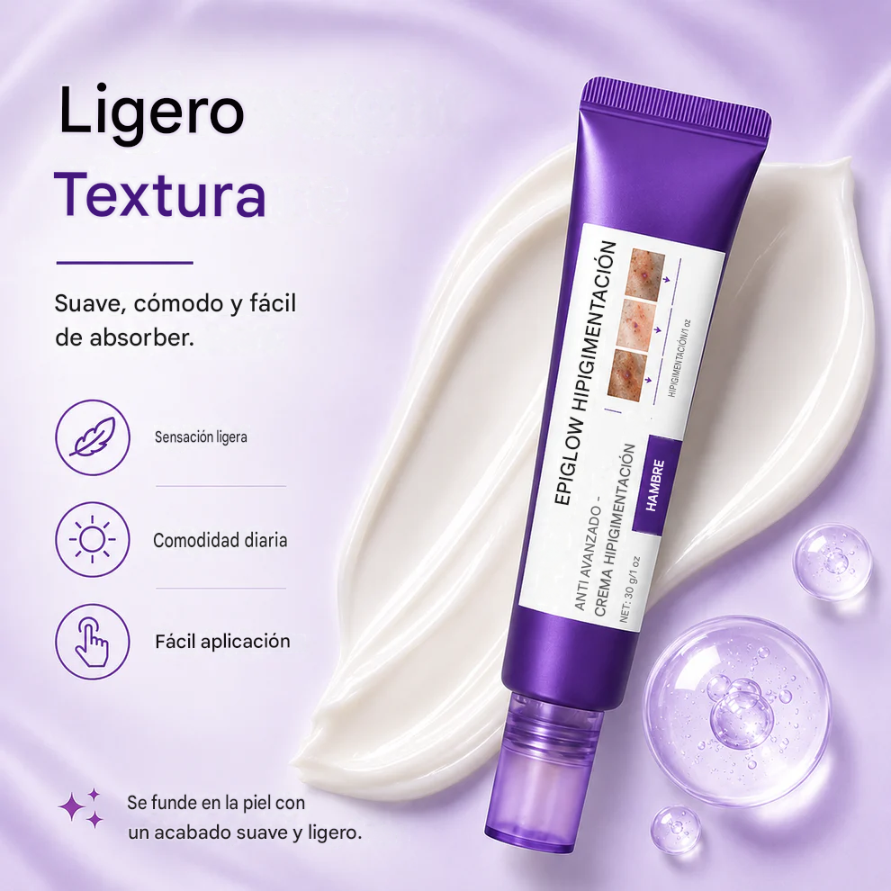 Atenúa la apariencia de pecas y manchas oscuras para un brillo más luminoso y uniforme.