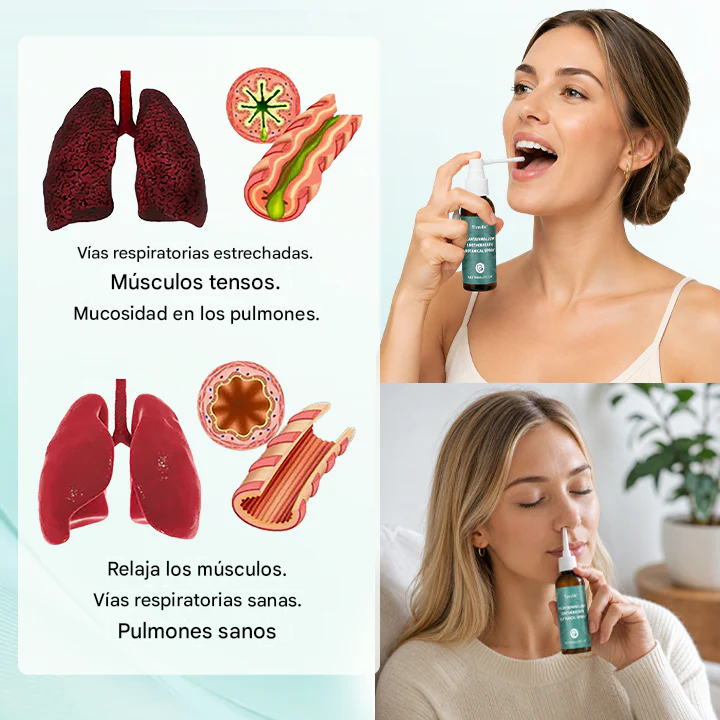 Spray botánico calmante para el aliento de plátano y malva