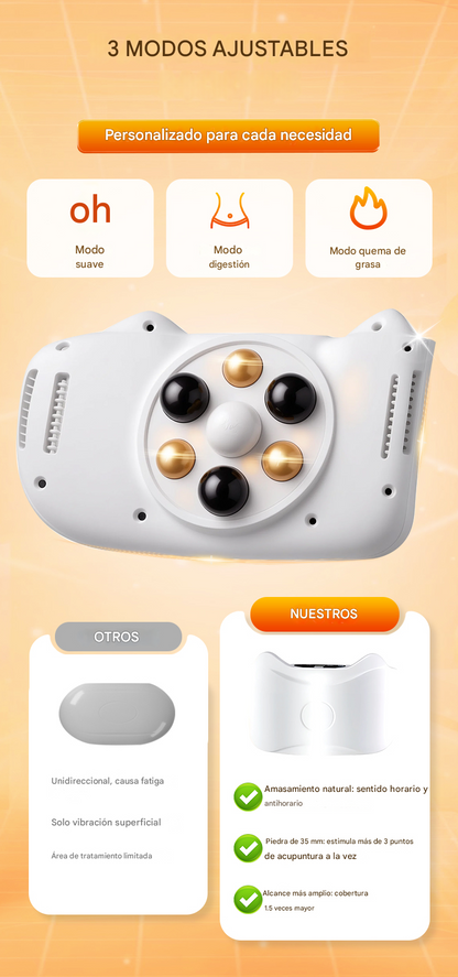 Masajeador abdominal inalámbrico eléctrico para quemar grasa y mejorar la digestión