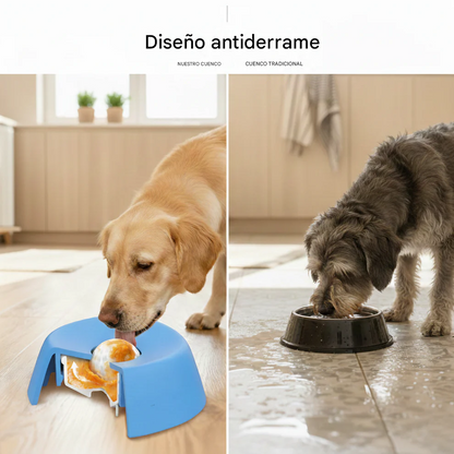 Comedero giratorio interactivo 🌀 | Alivio de la ansiedad y sin ensuciar